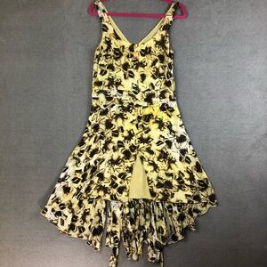 leifsdottir Anthropologie High Low Sleeveless Butterfly print fairy dress size 0
